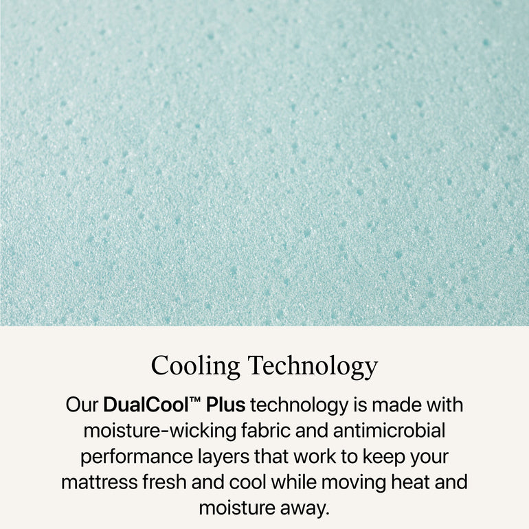 Close-up view of the cooling technology in the Beautyrest Select mattress ||feel: Plush